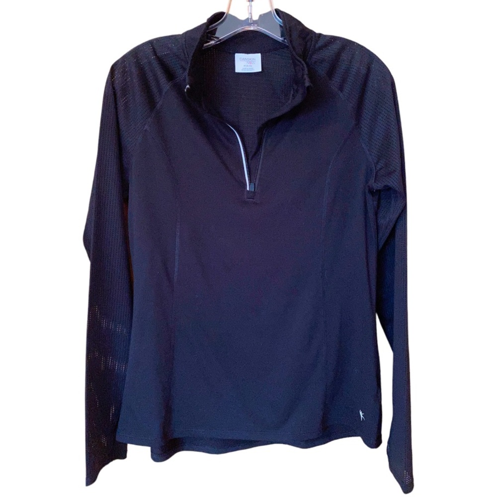 Danskin 1/4 zip top with reflective zipper